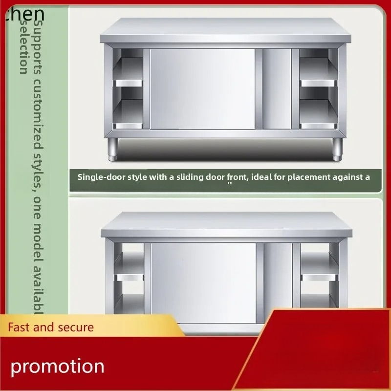 주방 스테인리스 스틸 워크탑 슬라이딩 도어 도마 수납장 - Commercial Kitchen Worktops 리뷰 및 가격