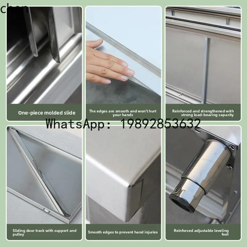 H29- 슬라이딩 도어 커팅보드 수납장이 있는 주방 스 - Commercial Kitchen Worktops 리뷰 및 가격