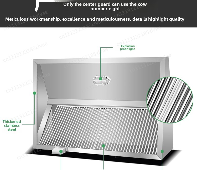두꺼운 스테인리스 스틸 흄후드, 강력한 상업용 주방후드 - Commercial Kitchen Hoods 리뷰 및 가격