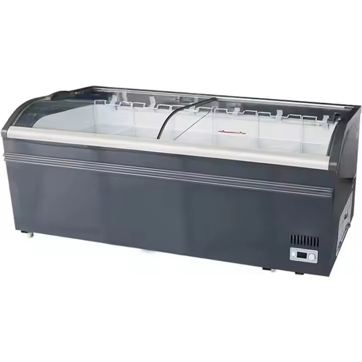 상업용 곡면 상단 유리 슬라이딩 도어 냉장고 냉동고 - Commercial Chest Freezer 리뷰 및 가격